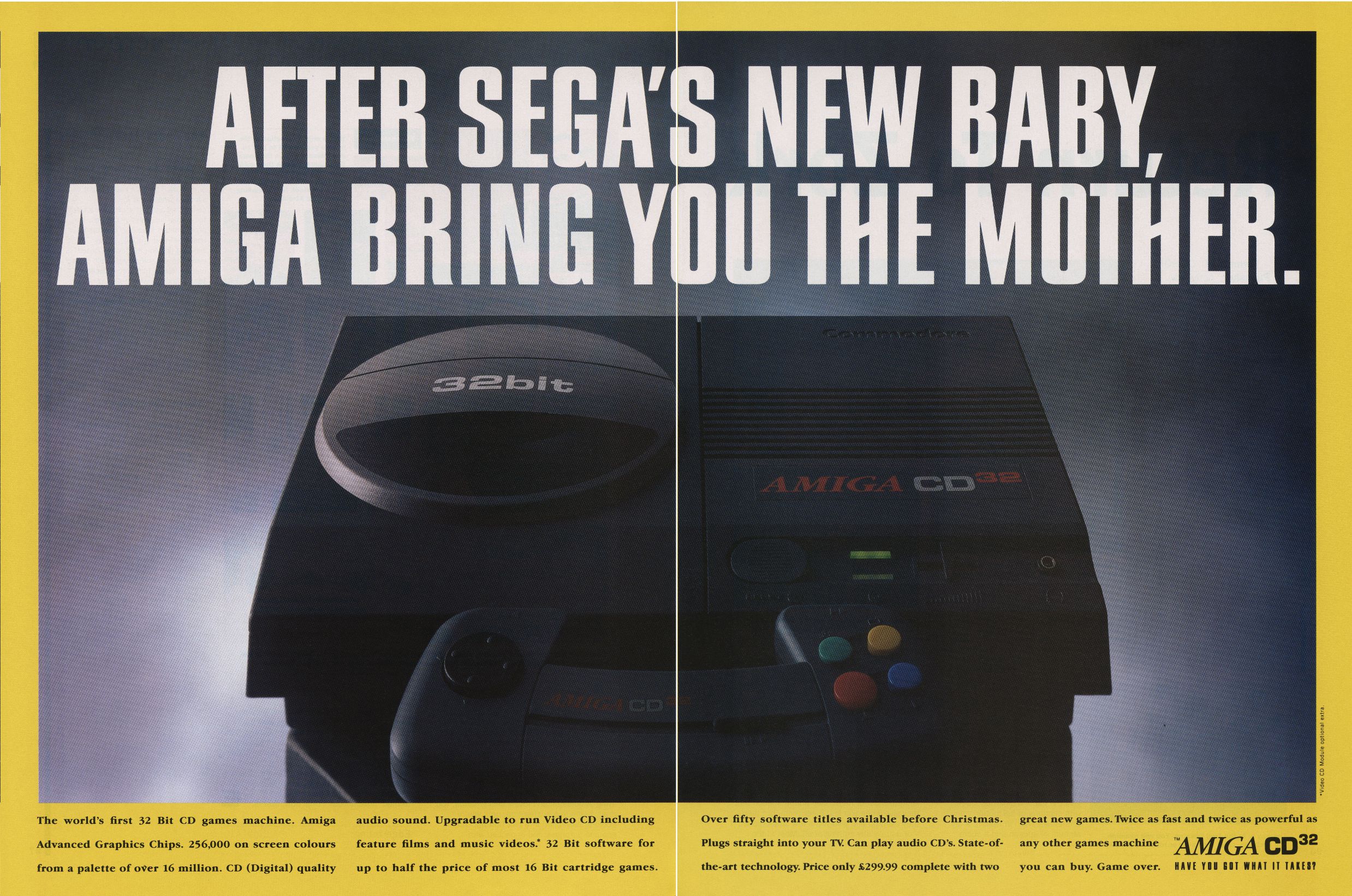 How about a hardware ad for a change? The Amiga CD32 was Commodore’s second attempt at making a home console out of its computer systems. The machine launched in the […]