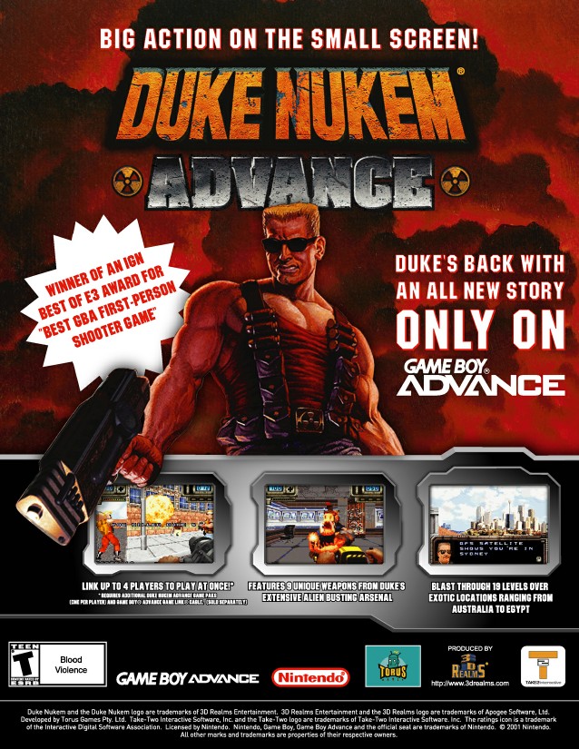 Fancy a bit of Duke on the go? Duke Nukem Advance is Duke’s third handheld outing, and arguably the best. It’s based on Duke Nukem 3D in gameplay terms, but […]