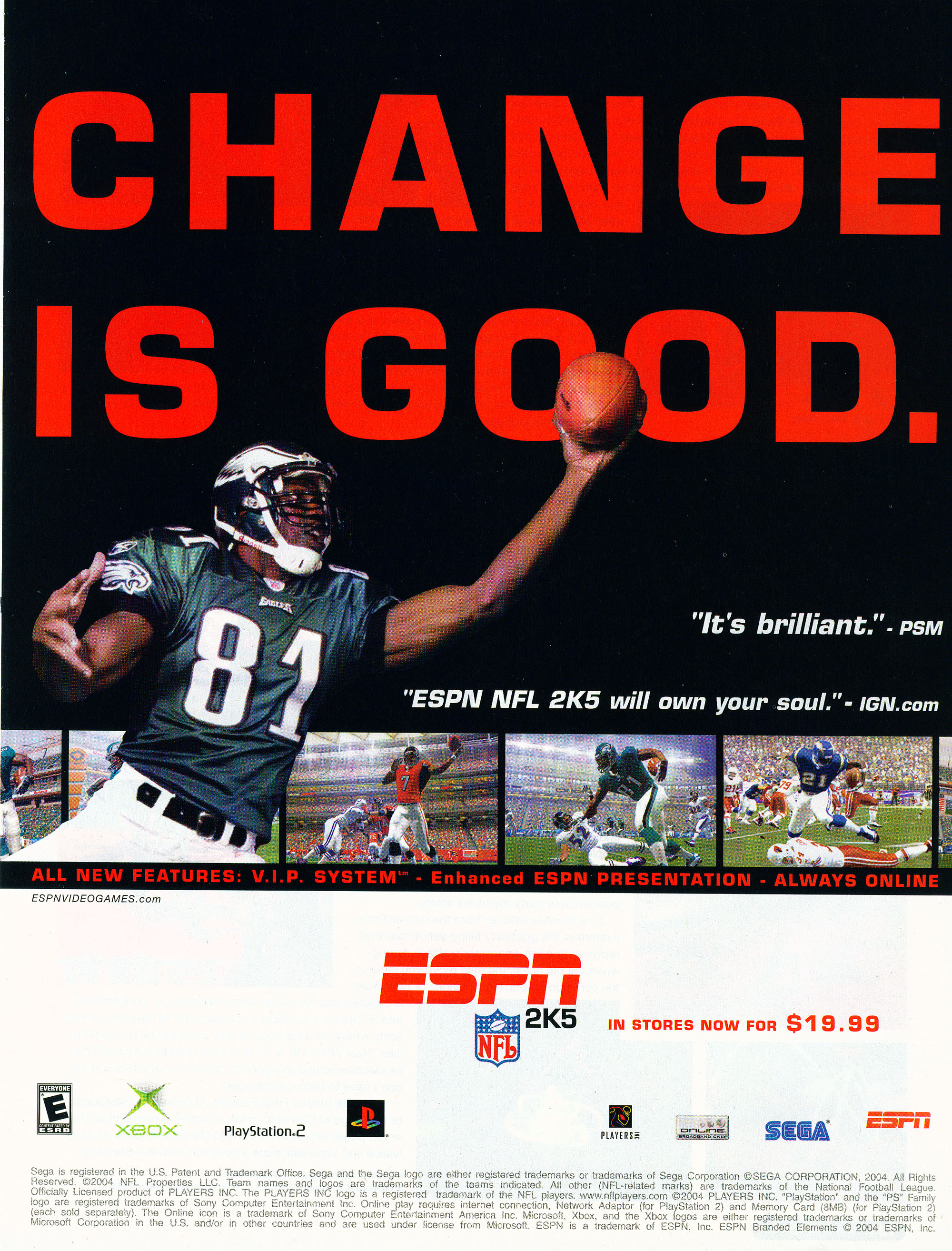 Видео ESPN NFL 2K5