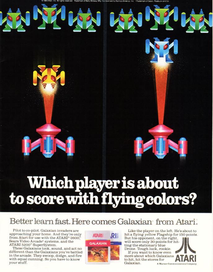 Another Namco/Midway/Atari partnership. Galaxian is the first game in Namco’s Galaga series, evidently named after the far more popular second entry. Galaxian was developed with the intention of producing a […]
