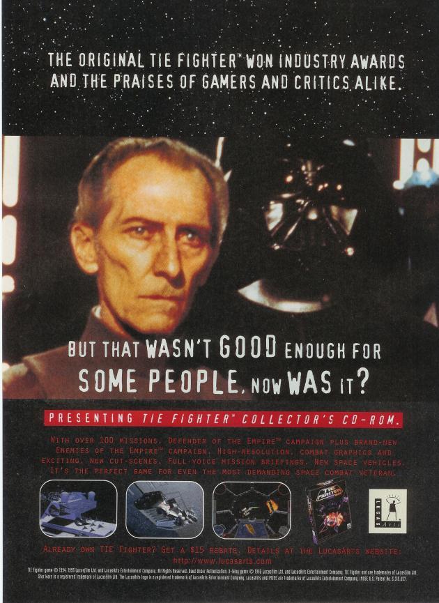 Saving the best for last. Star Wars: TIE Fighter was based on the rather excellent X-Wing, but it took the path less travelled and put you on the “bad” side […]