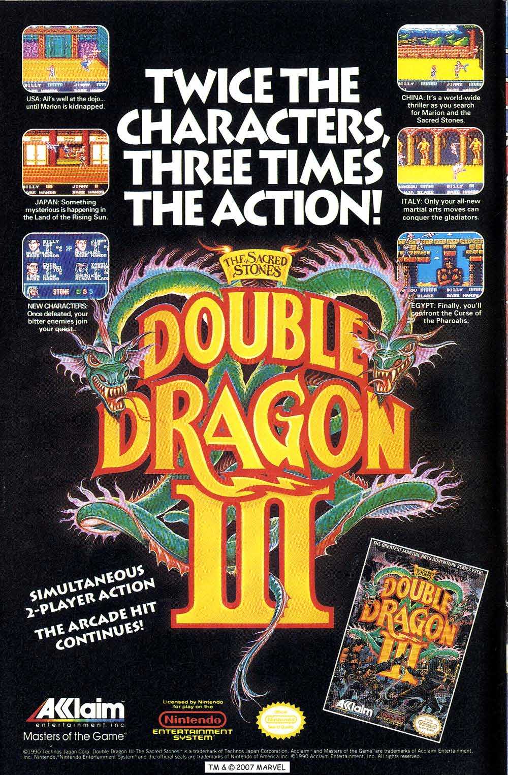 They left out “Four times as hard!” After the success of Double Dragon II: The Revenge on the NES, Technos decided to create an original version of Double Dragon III, […]
