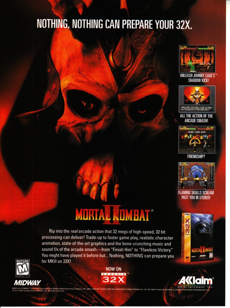 Video Game Ad Of The Day Mortal Kombat Ii Retro Gaming Australia