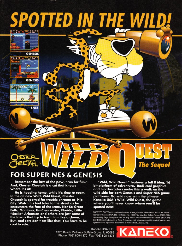 Chester Cheetah Wild Wild Quest